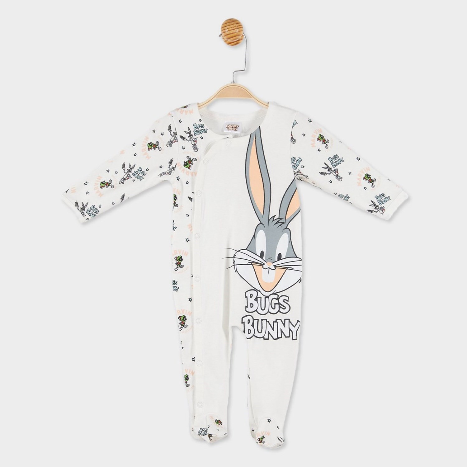 Çimpa Bugs Bunny Bebek Tulumu 20806 Ekru
