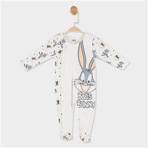 Çimpa Bugs Bunny Bebek Tulumu 20806 Ekru