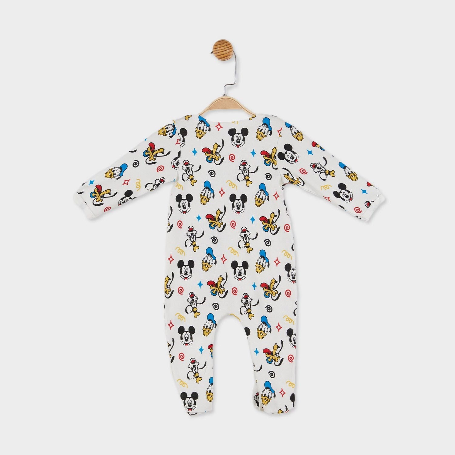 Çimpa Mickey Bebek Tulumu 20839 Ekru