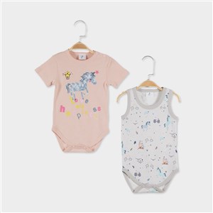 Çimpa Panolino 2'li Bebek Body 20780 Gri
