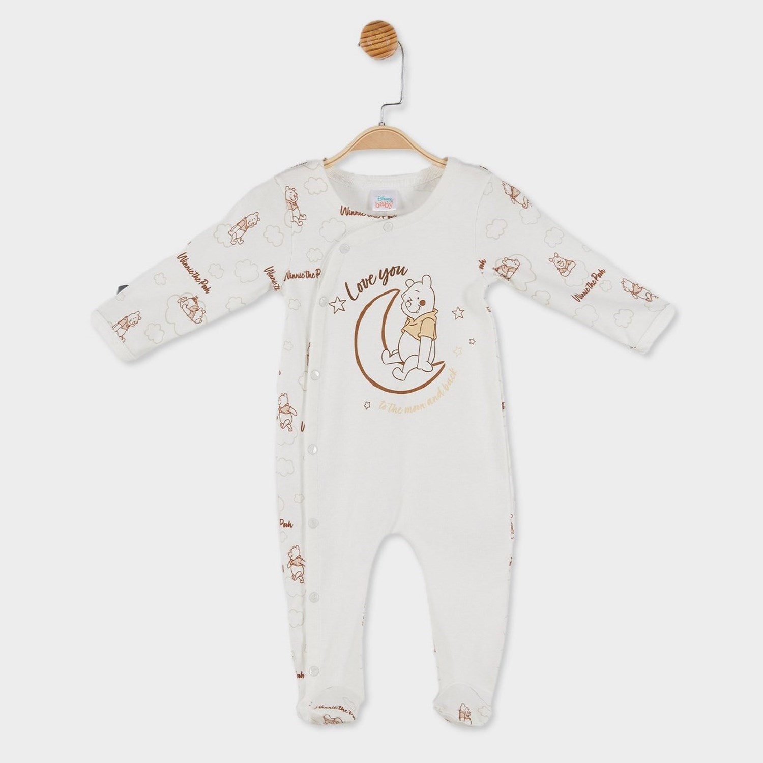 Çimpa Winnie The Pooh Bebek Tulumu 20861 Ekru