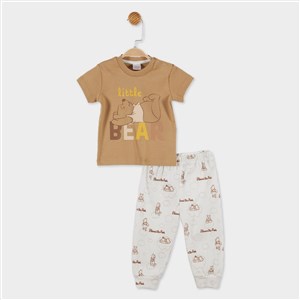 Çimpa Winnie The Pooh Bebek Pijama Takımı 20862 Kahve
