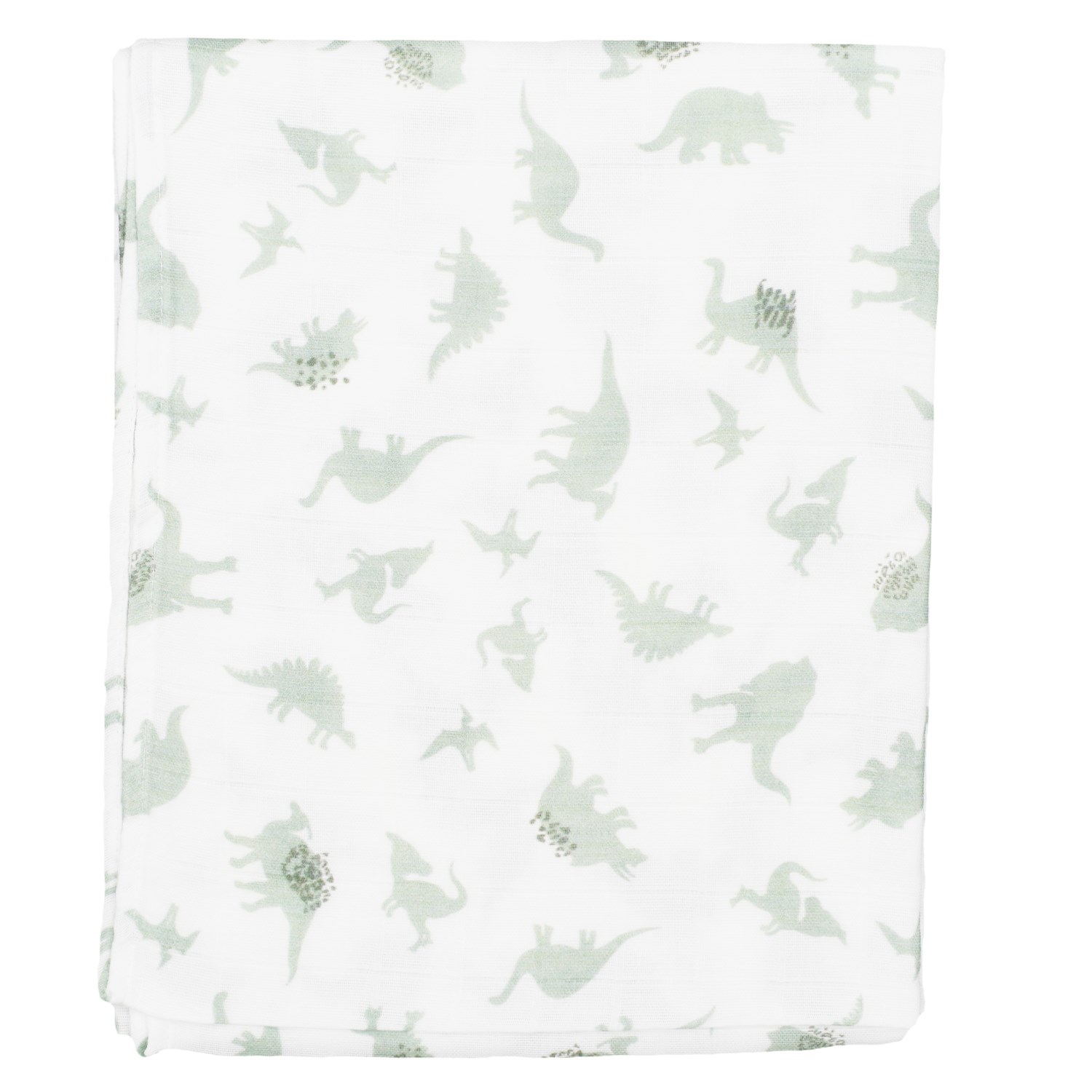 Bebepan Dinosaur Müslin Bebek Örtü 100x120 Cm 2096 Beyaz