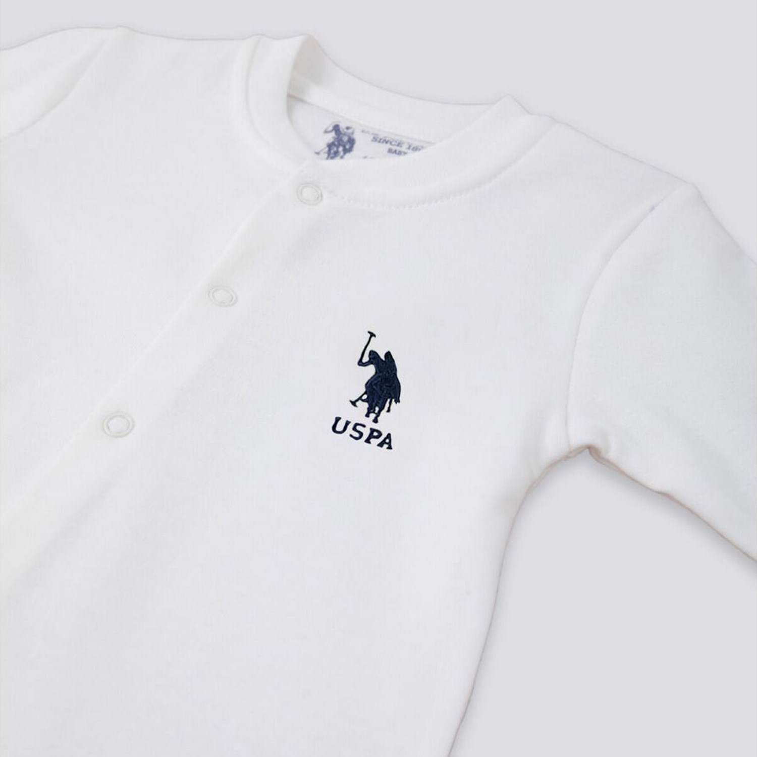U.S. Polo Assn Erkek Bebek Patikli Tulum USB1094 Krem