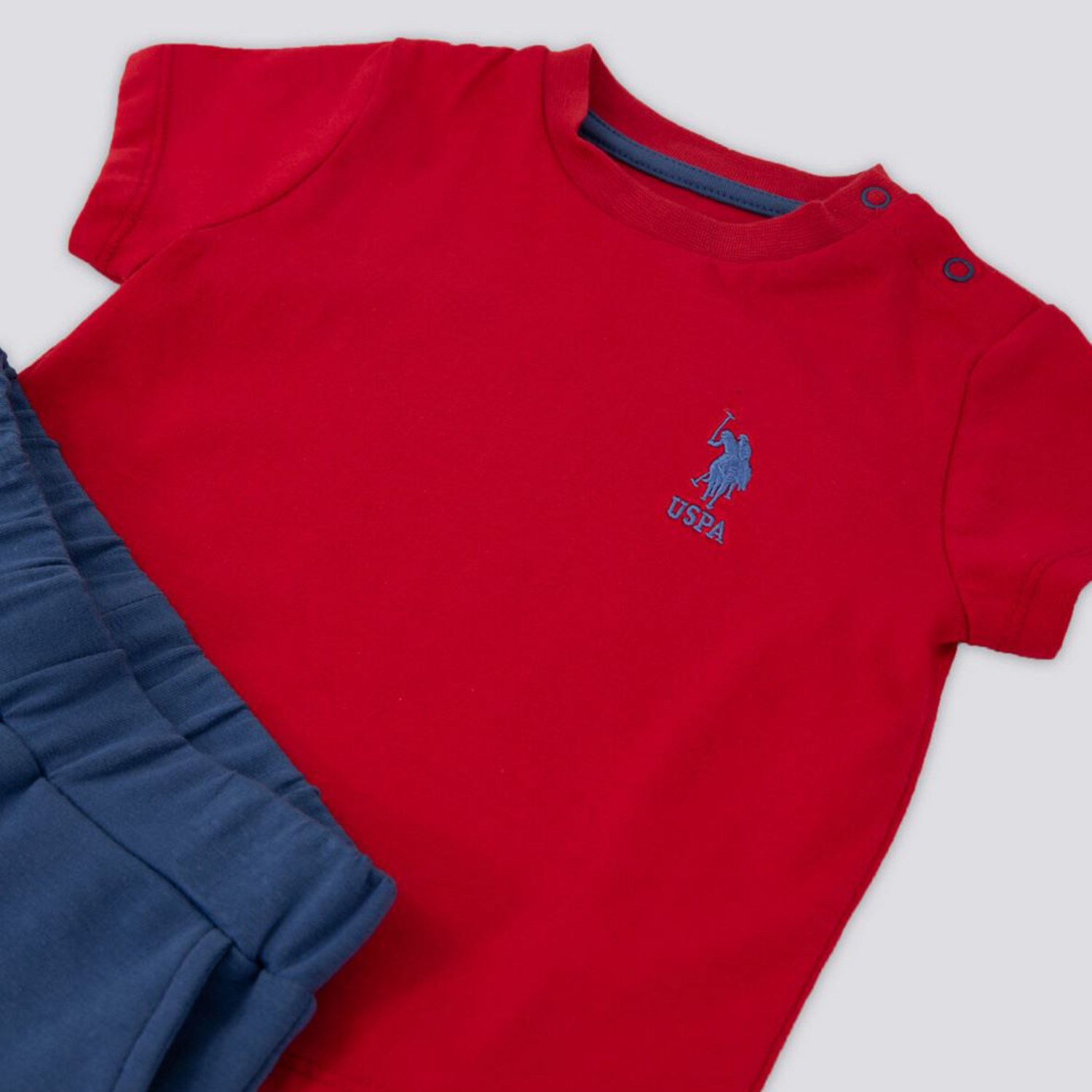 U.S. Polo Assn 2'li Kısa Kol T-Shirt Takım USB1143 Kırmızı OR7789