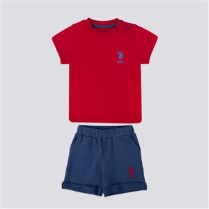 U.S. Polo Assn 2'li Kısa Kol T-Shirt Takım USB1143 Kırmızı