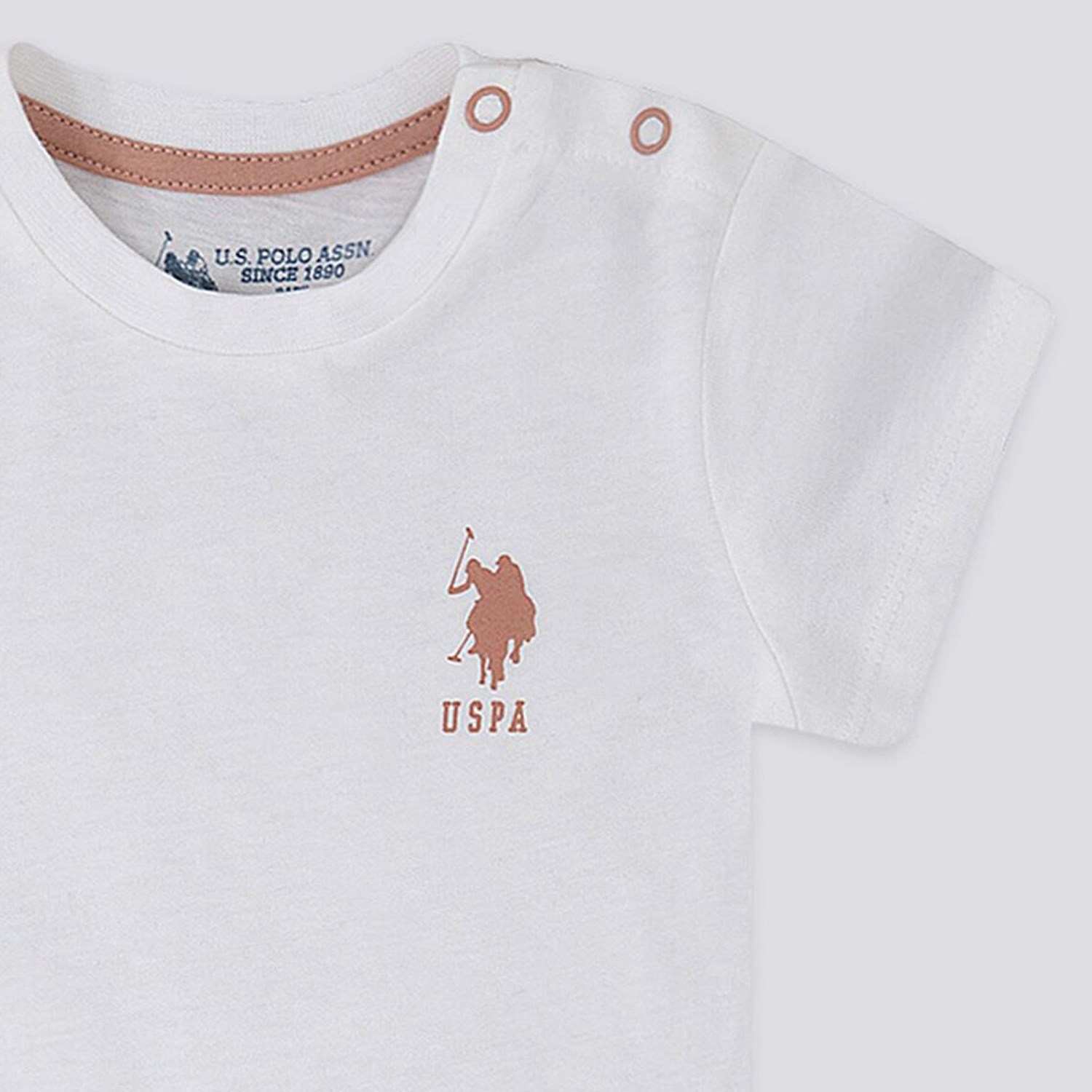 U.S. Polo Assn 2'li Kısa Kol T-Shirt Takım USB1165 Vizon OR7819