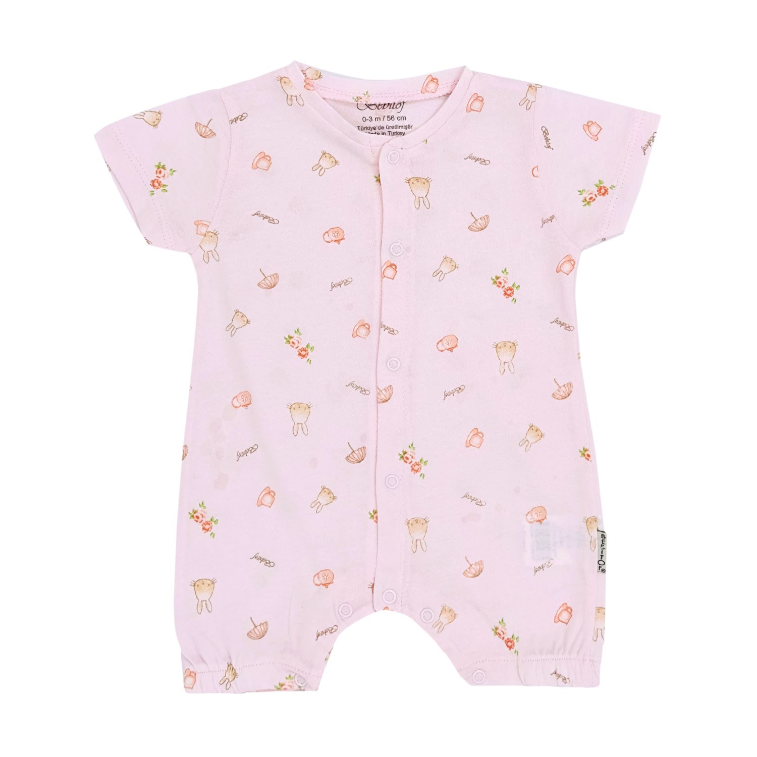 Bebitof Tavşanlı Bebek Tulumu 70200 Pembe