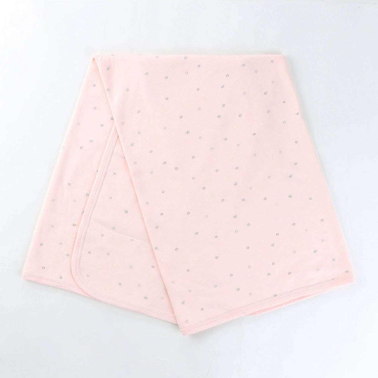 Sebi Bebe Yıldız Baskılı Bebek Battaniyesi 80x90cm 1563 Pembe