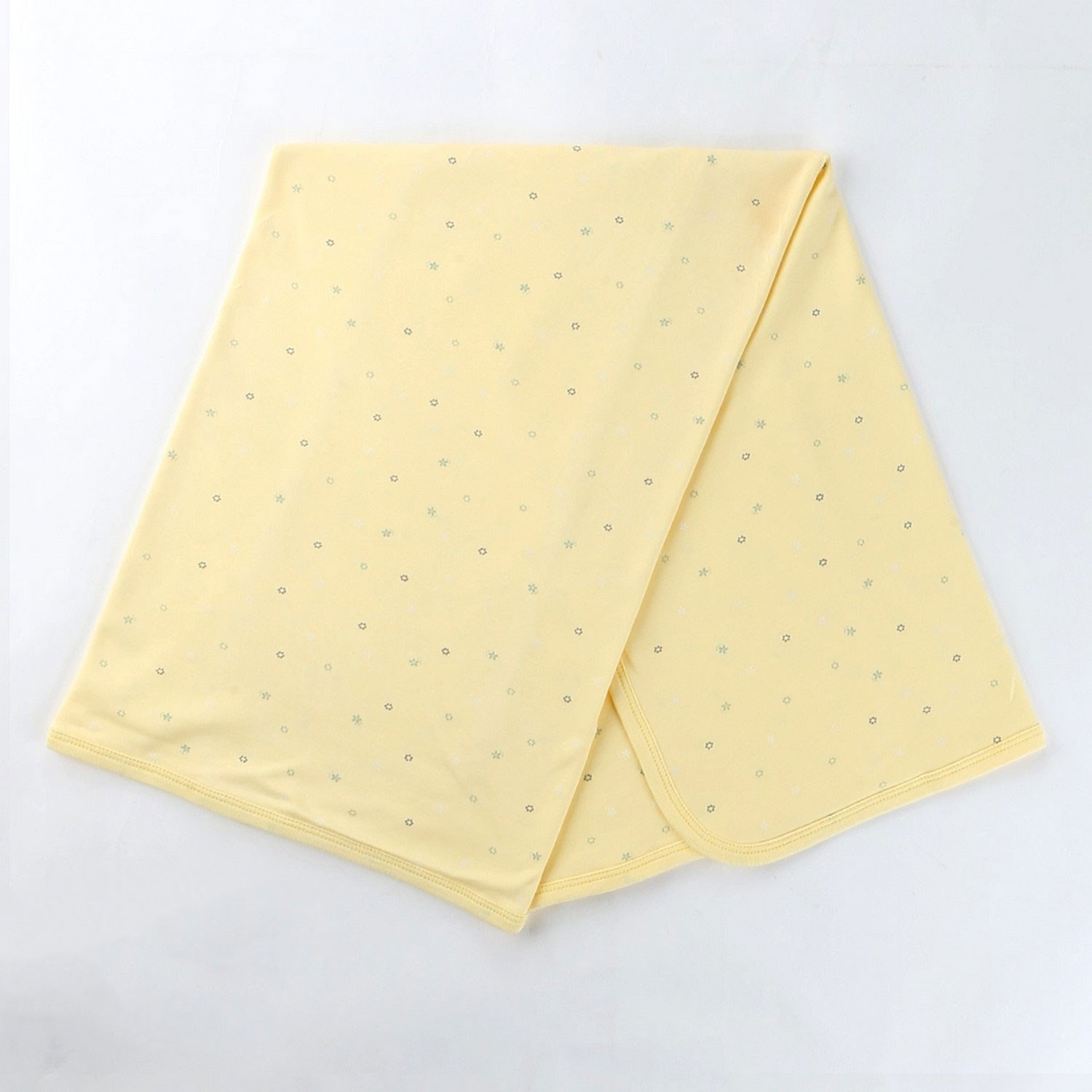 Sebi Bebe Yıldız Baskılı Bebek Battaniyesi 80x90cm 1563 Sarı