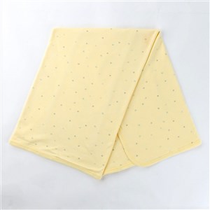 Sebi Bebe Yıldız Baskılı Bebek Battaniyesi 80x90cm 1563 Sarı