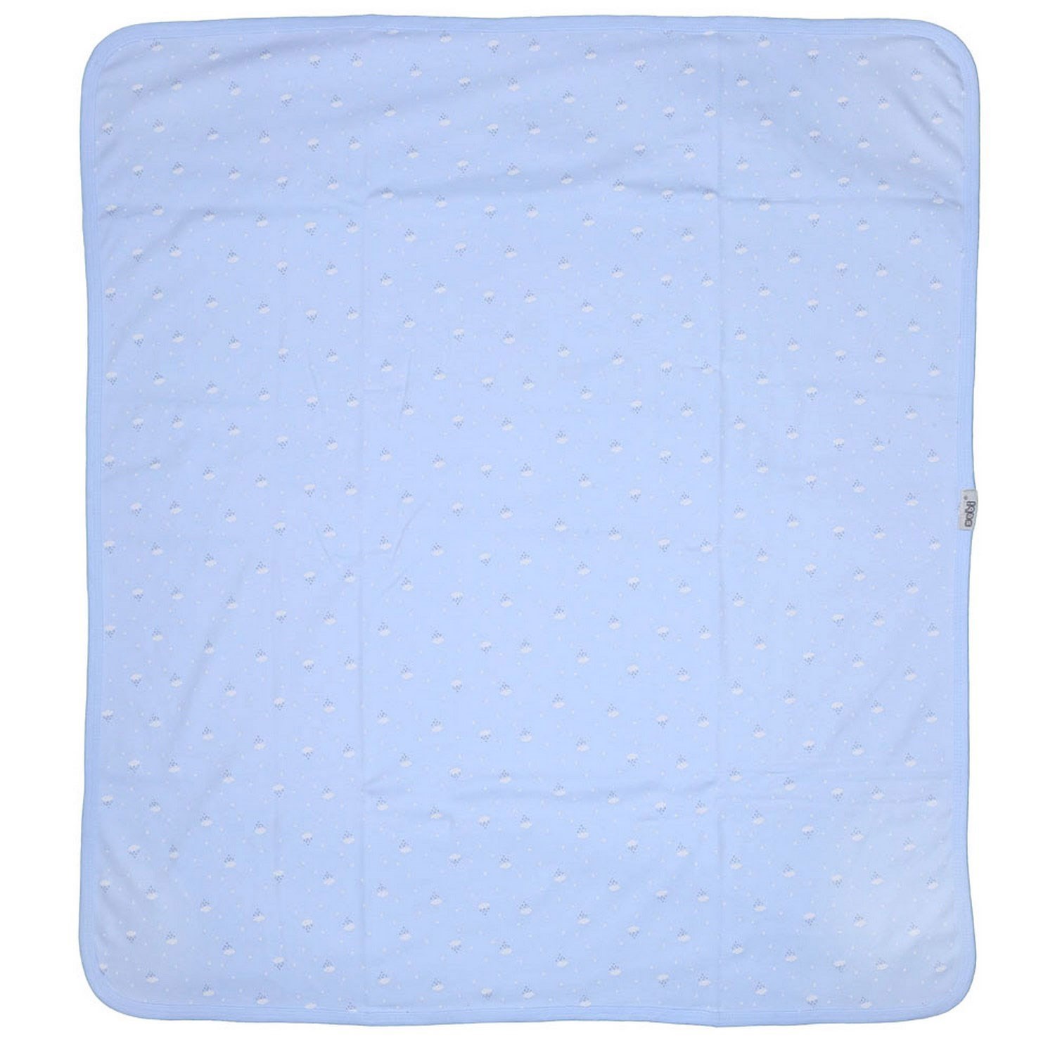 Sebi Bebe Bulut Baskılı Bebek Battaniyesi 80x90cm 1555 Mavi