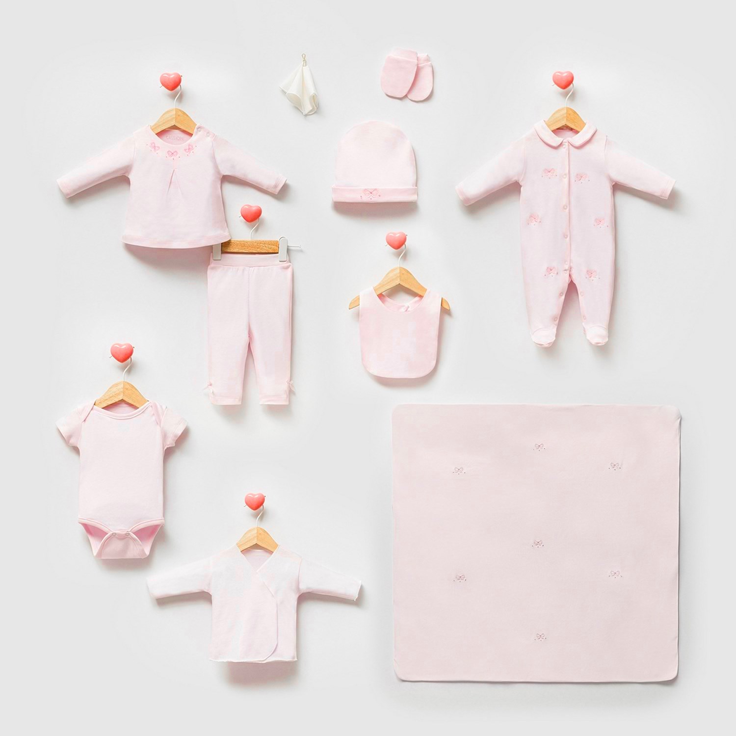Cassiope Bebek Hastane Çıkış Seti 10'lu 427416 Pembe