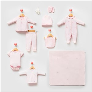 Cassiope Bebek Hastane Çıkış Seti 10'lu 427416 Pembe