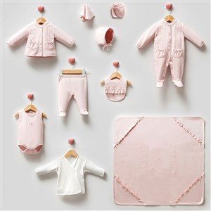 Cassiope Bebek Hastane Çıkış Seti 10'lu 427447 Pembe