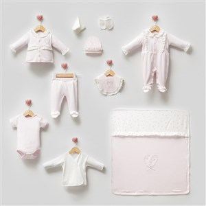 Cassiope Bebek Hastane Çıkış Seti 10'lu 427448 Pembe