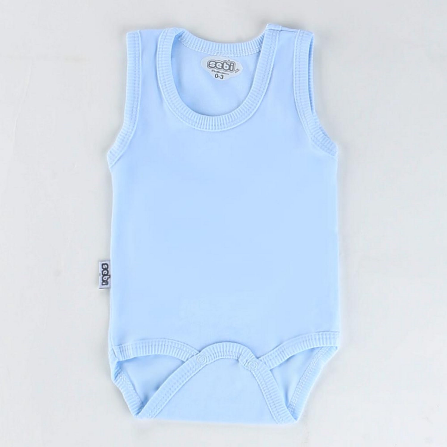 Sebi Bebe Askılı Bebek Body 0155 Mavi