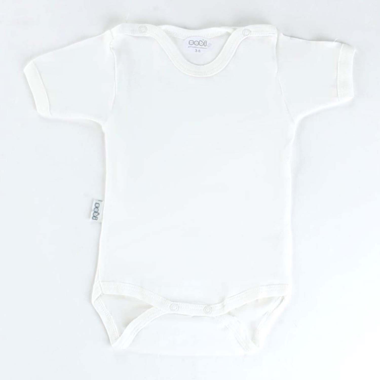 Sebi Bebe Yarım Kol Bebek Body 0156 Ekru