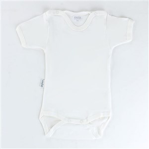 Sebi Bebe Yarım Kol Bebek Body 0156 Beyaz