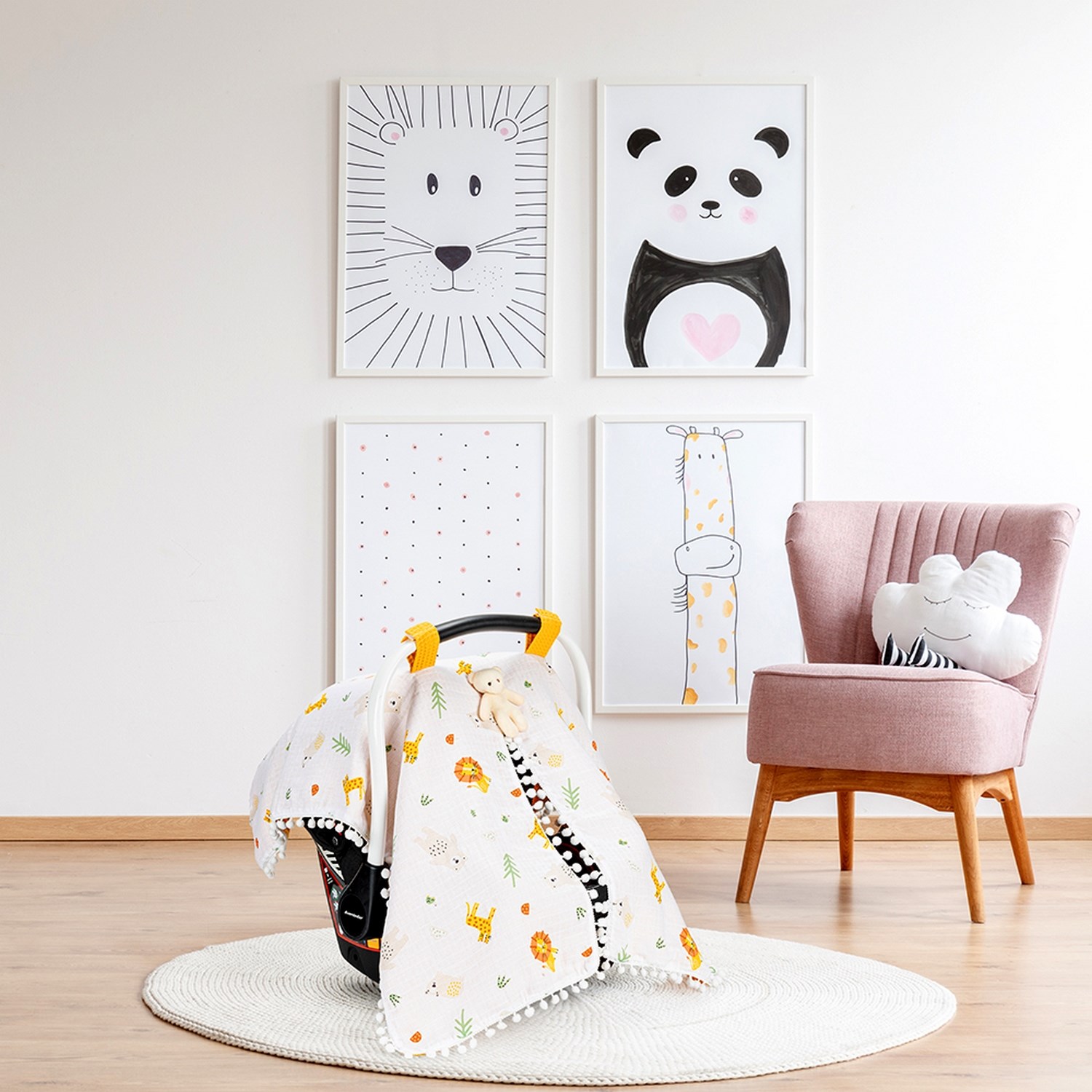 Sebi Bebe Puset Örtüsü 72083 Sarı