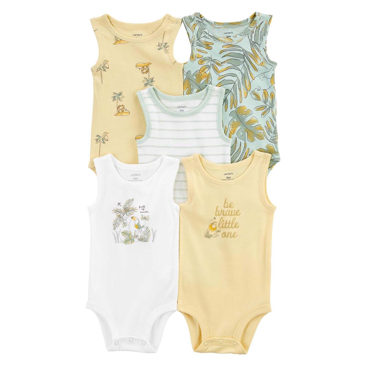 Carter's 5'li Kolsuz Bebek Body 1O862110 Çok Renkli