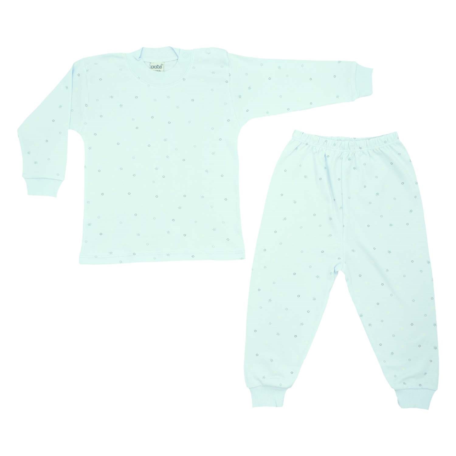 Sebi Bebe Yıldız Batik Pijama Takımı 2420 Yeşil