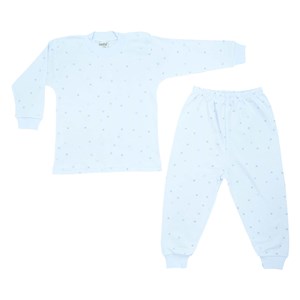 Sebi Bebe Yıldız Batik Pijama Takımı 2420 Mavi