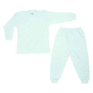 Sebi Bebe Yıldız Batik Pijama Takımı 2420 Yeşil