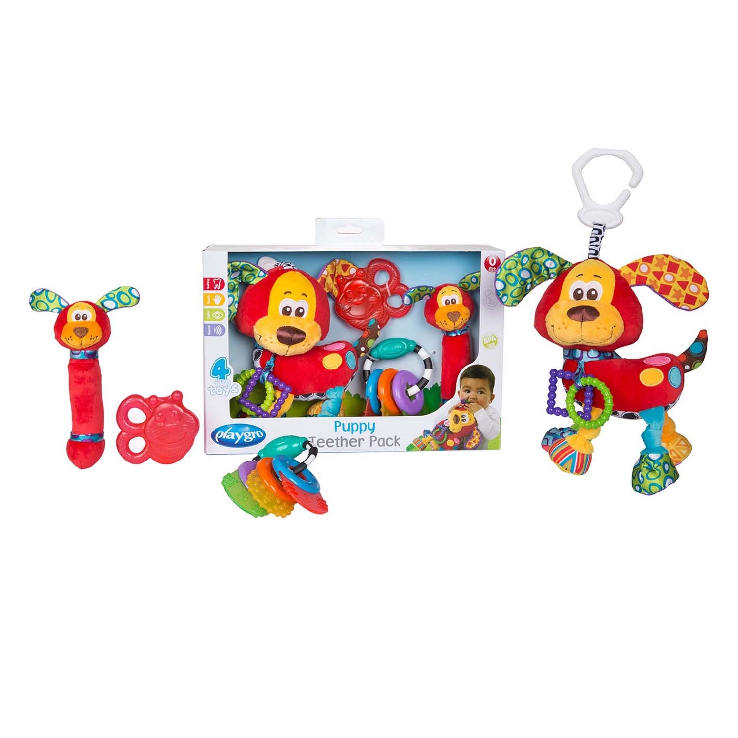 Playgro Puppy Fun Pack Eğlence Paketi Köpek 0+ Ay 182809 