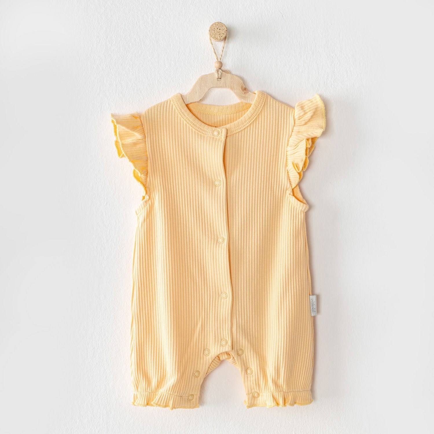 Andywawa Modal Romper Bebek Tulumu AC23648 Sarı