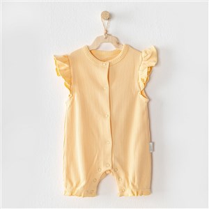 Andywawa Modal Romper Bebek Tulumu AC23648 Sarı