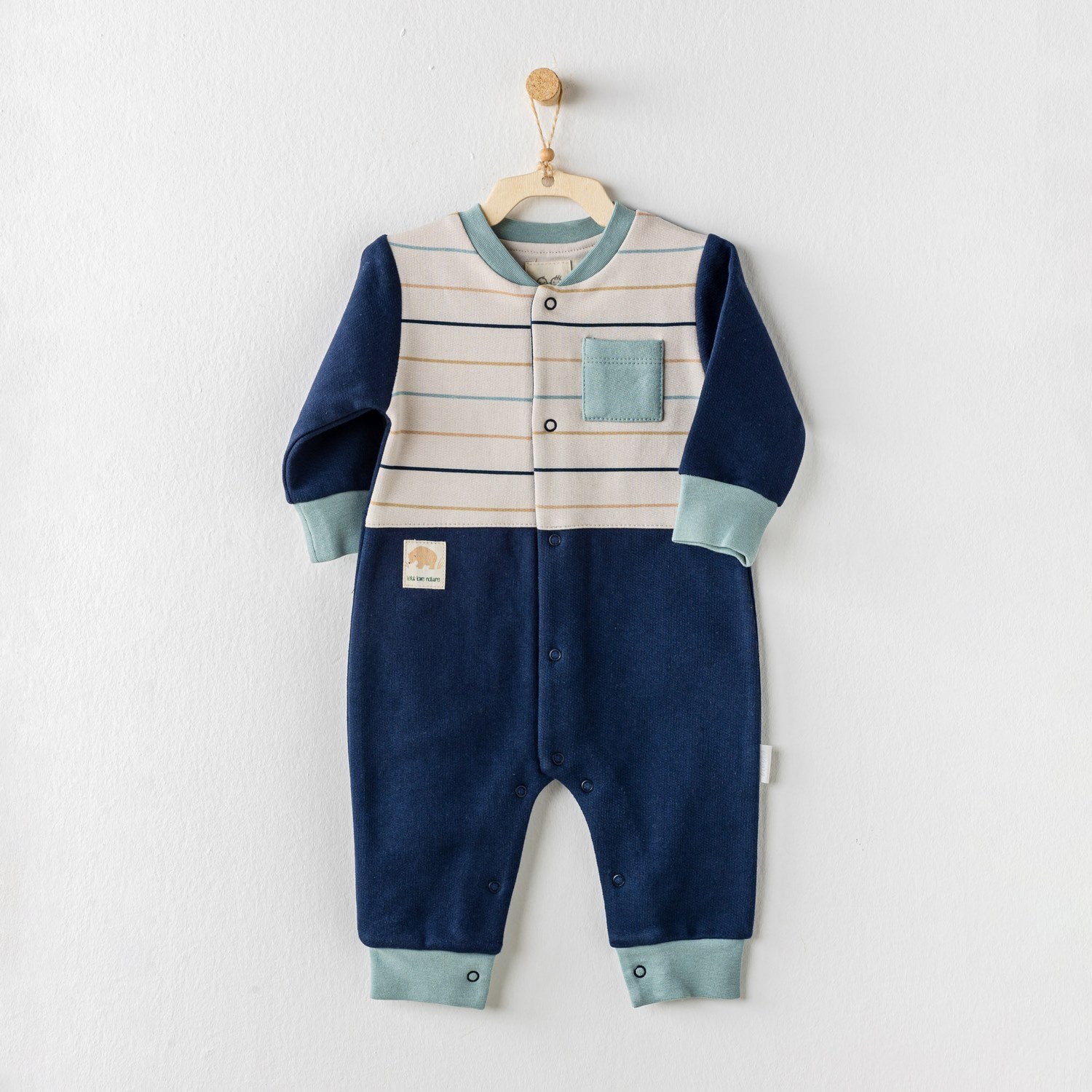 Andywawa Lets Love Nature Bebek Tulumu AC24087 Lacivert