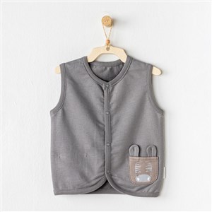 Andywawa Newborn Zebra Bebek Yeleği AC24186 Gri