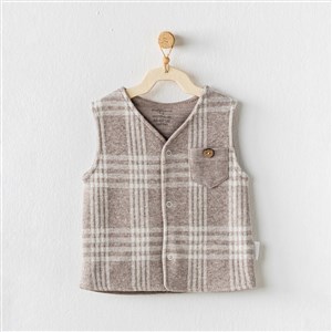 Andywawa Vest Little Man Bebek Yeleği AC24407 Bej