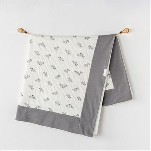 Andywawa Newborn Zebra Bebek Battaniyesi 85x90 Cm AC24188 Ekru