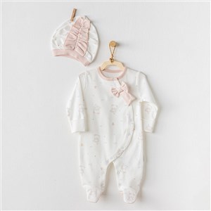 Andywawa Ballerina Bebek Tulumu AC24138 Ekru
