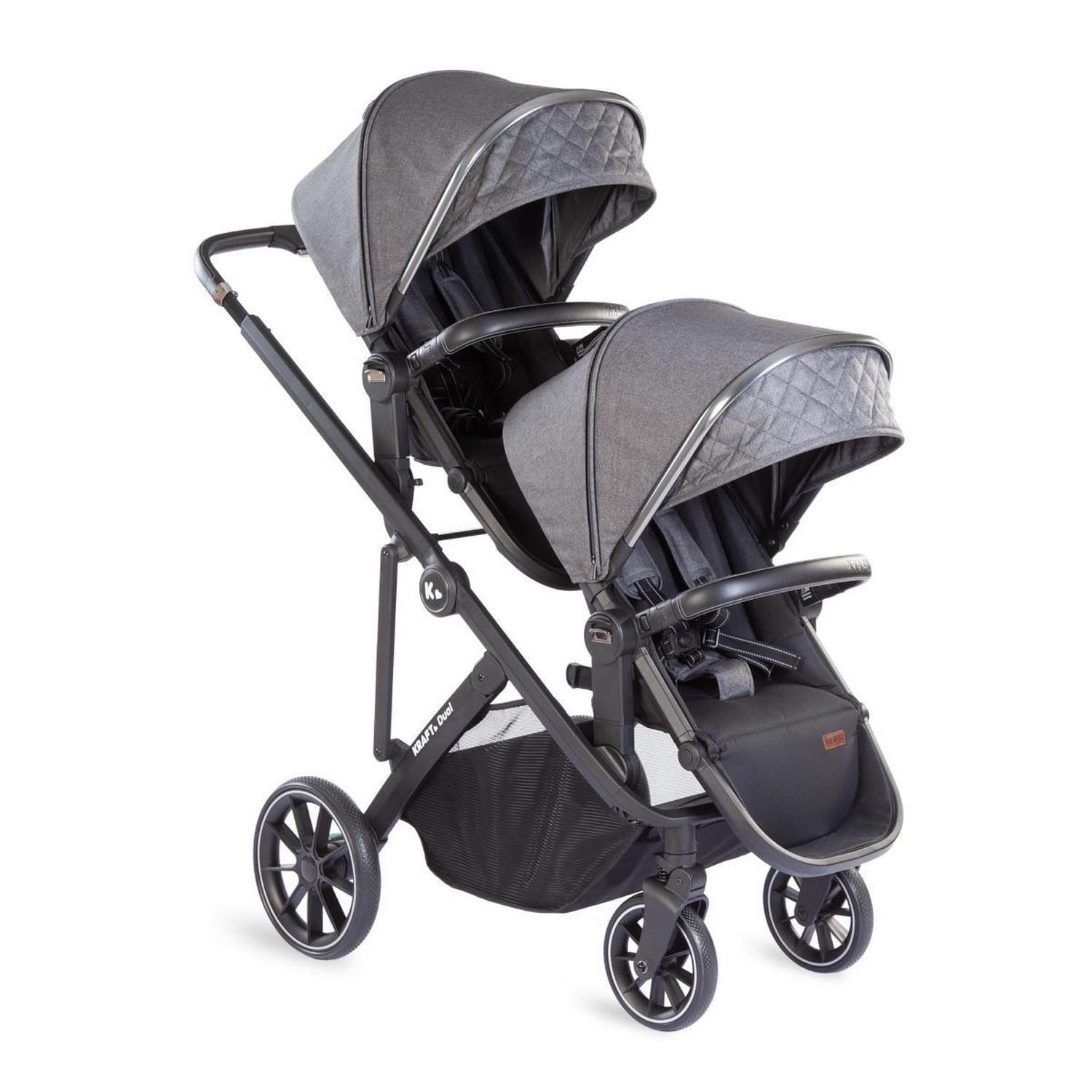 Kraft Dual İkiz Bebek Arabası Dark Grey