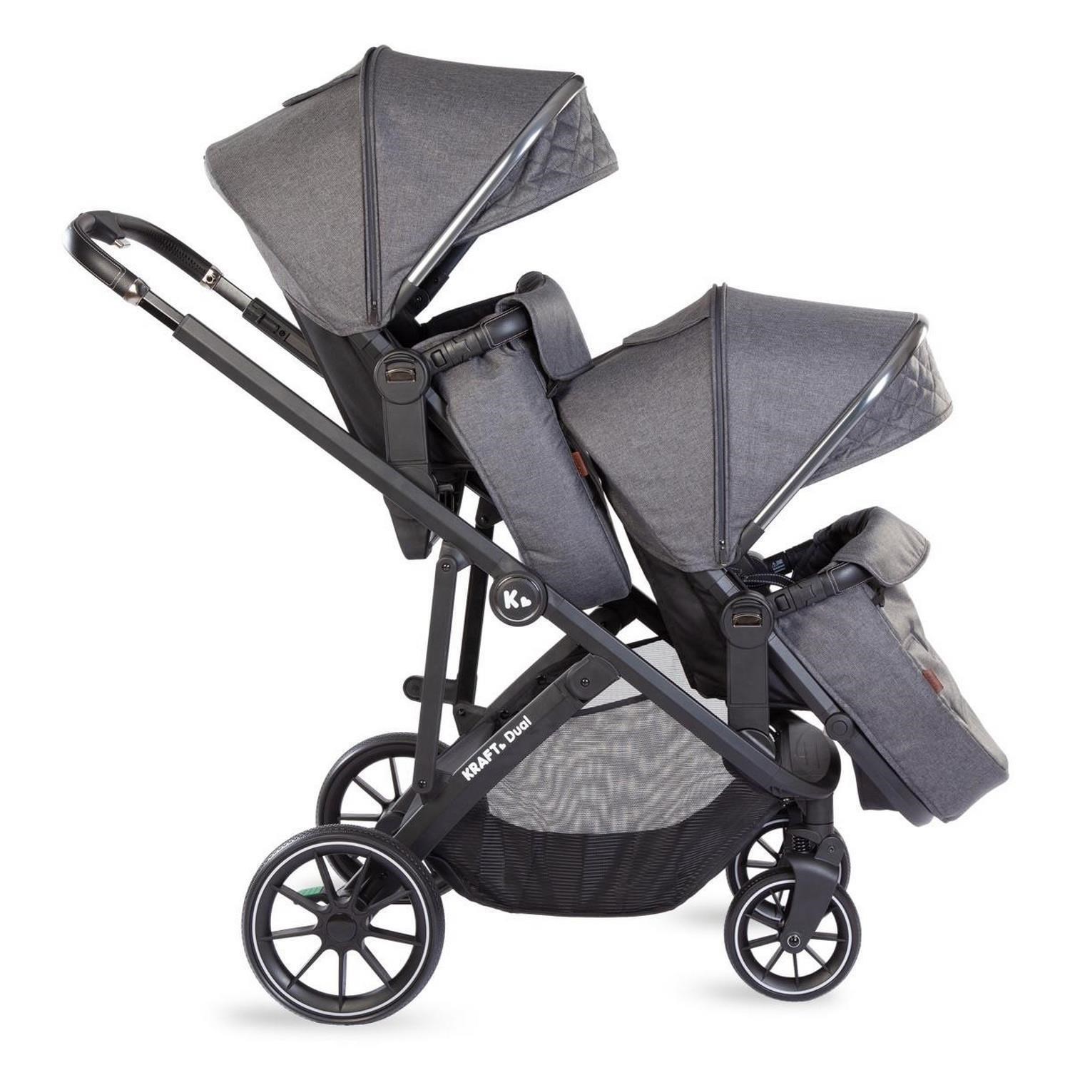 Kraft Dual İkiz Bebek Arabası Dark Grey