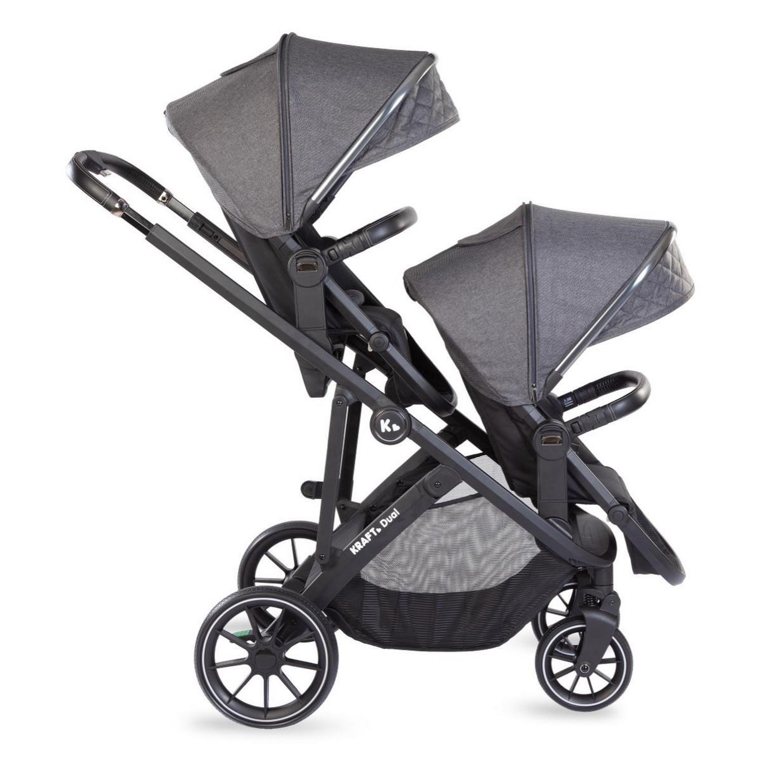 Kraft Dual İkiz Bebek Arabası Dark Grey
