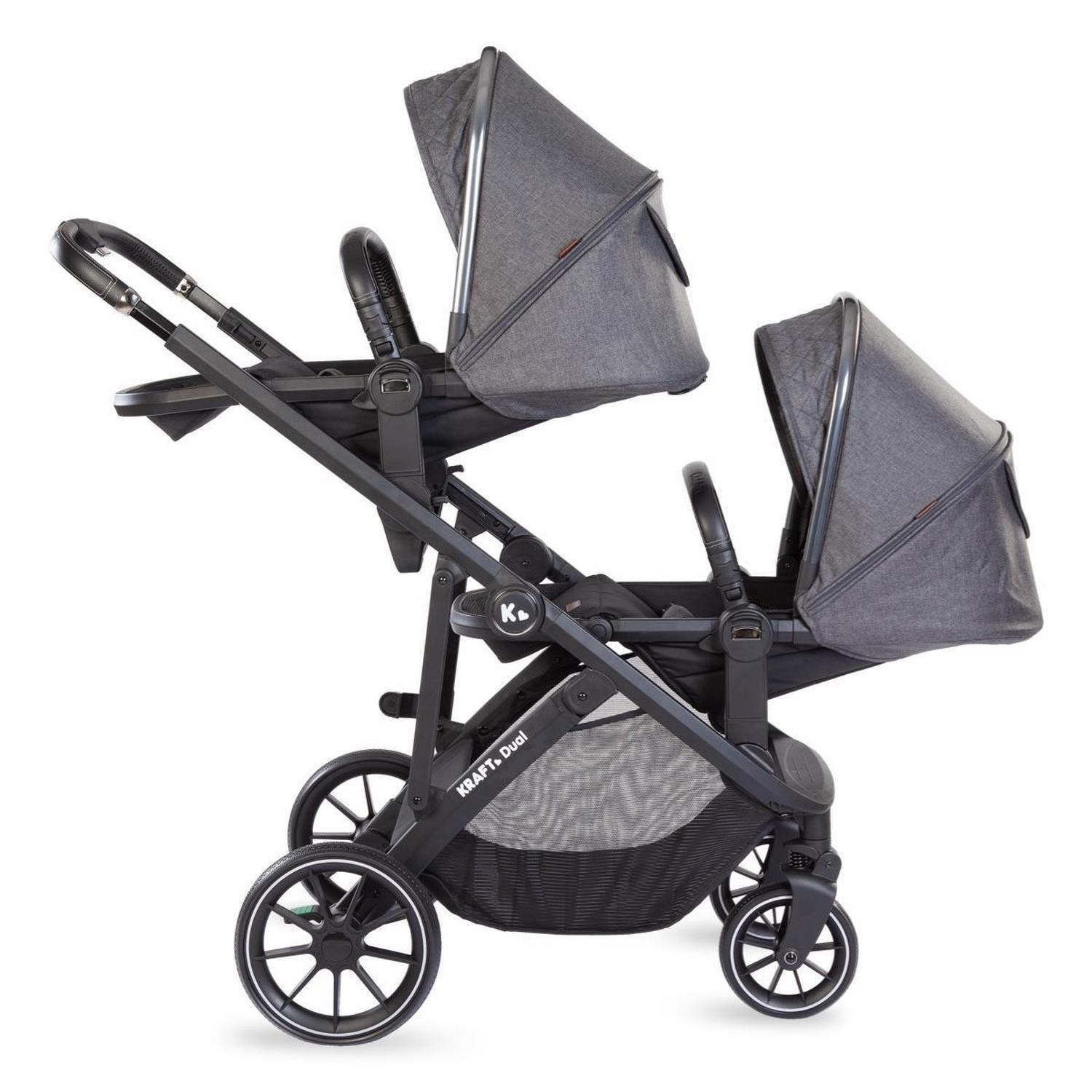 Kraft Dual İkiz Bebek Arabası Dark Grey