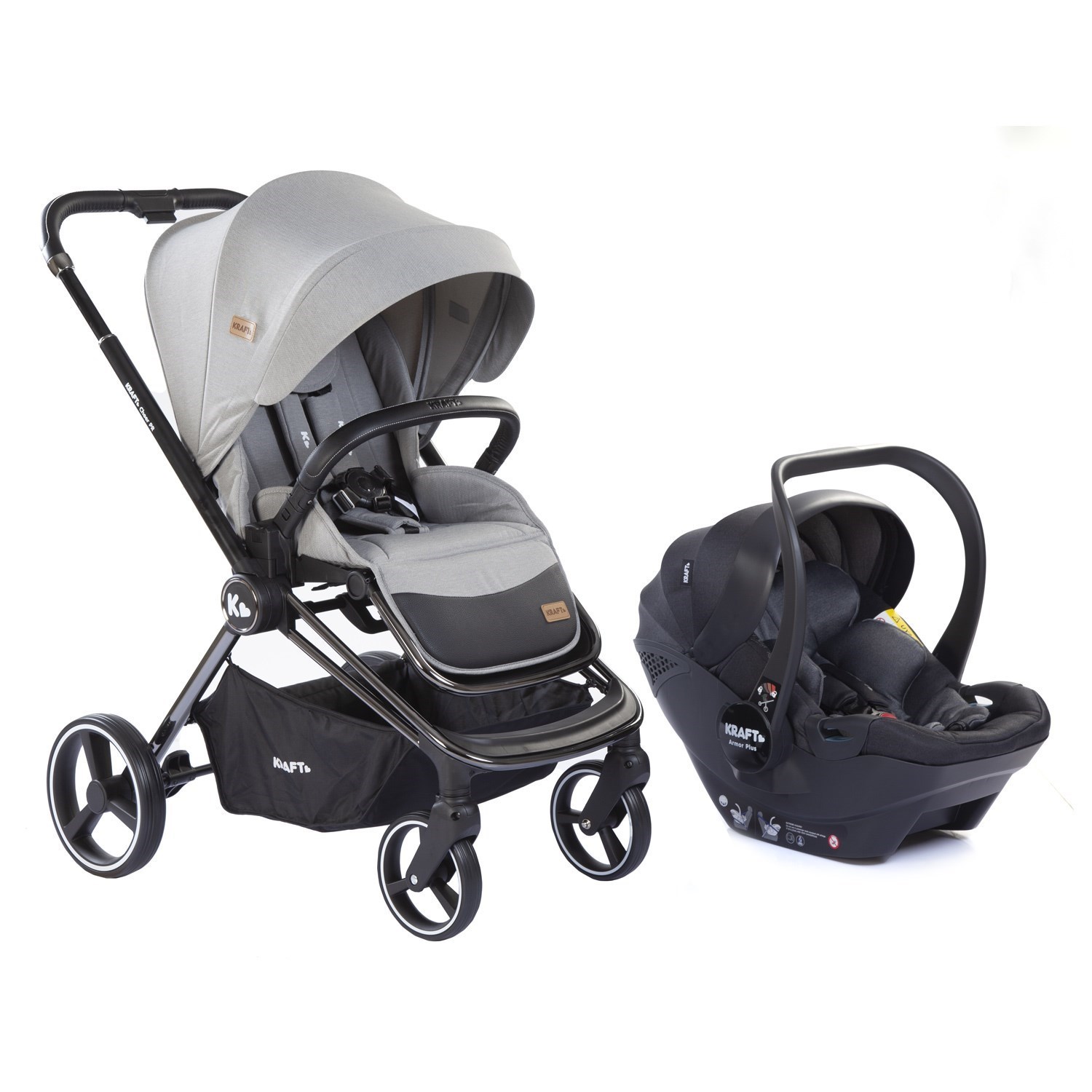 Kraft Cheer PR Travel Sistem Bebek Arabası Grey