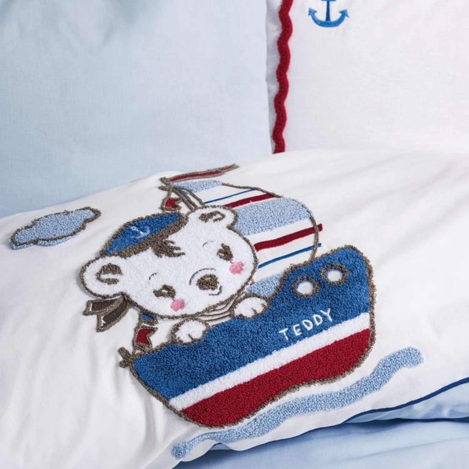 Cotton Box CB Punch Nakışlı Bebek Nevresim Takımı 2012 Mavi