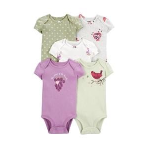 Carter's Layette Bebek 5'li Body Set 1P566110 Çok Renkli