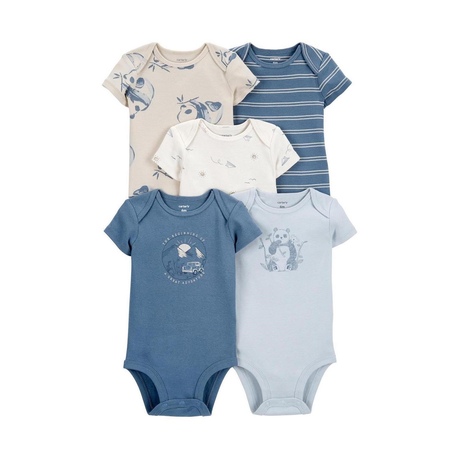 Carter's Layette Bebek 5'li Body Set 1P566310 Mavi