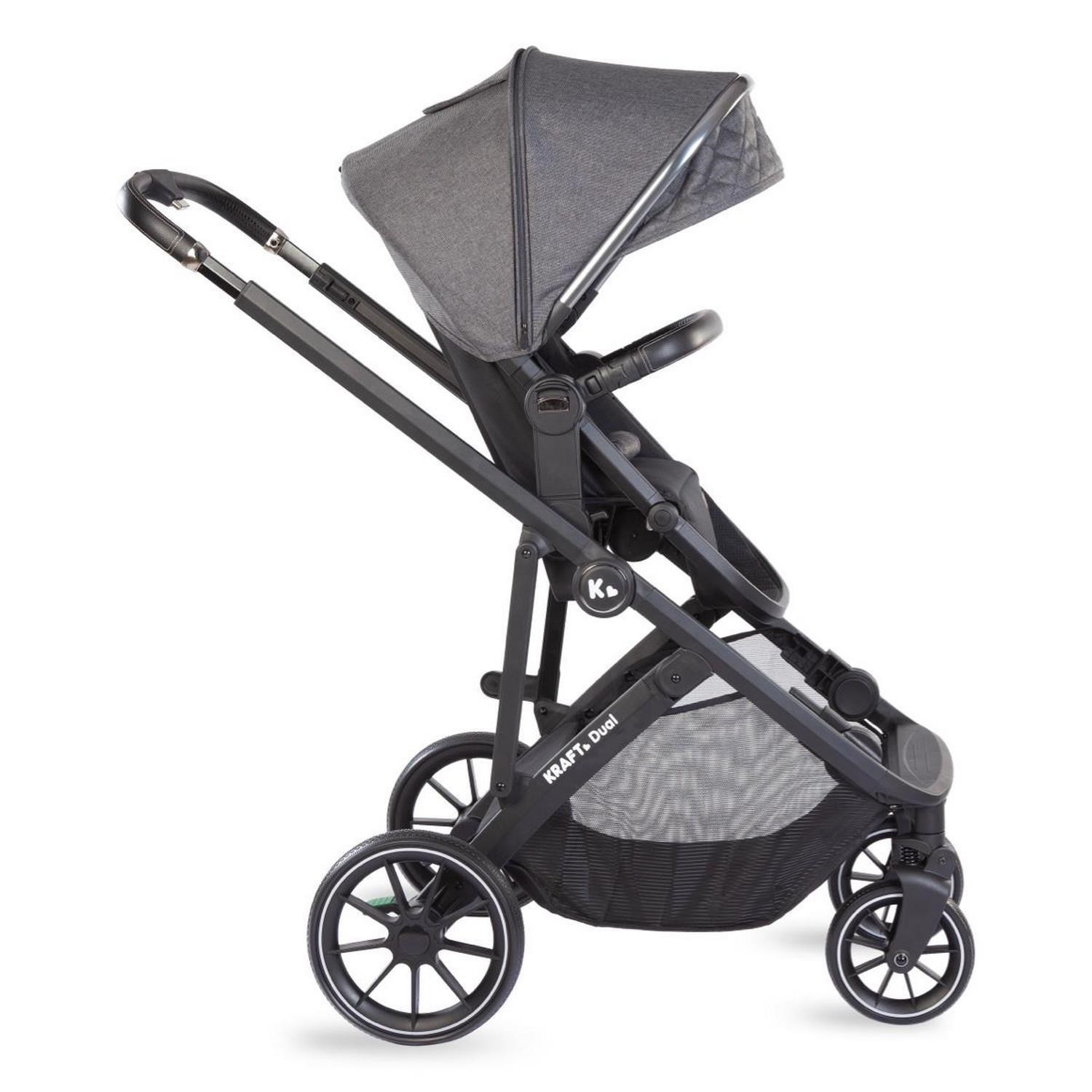 Kraft Dual İkiz Travel Sistem Bebek Arabası Dark Grey