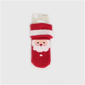 Artı Kids Santa Havlu Bebek Soket Çorap 450123 Kırmızı-Beyaz