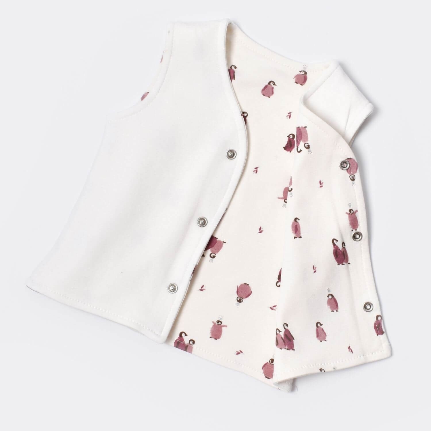 Biorganic Little Love Penye Bebek Yeleği 61458 Gül Kurusu