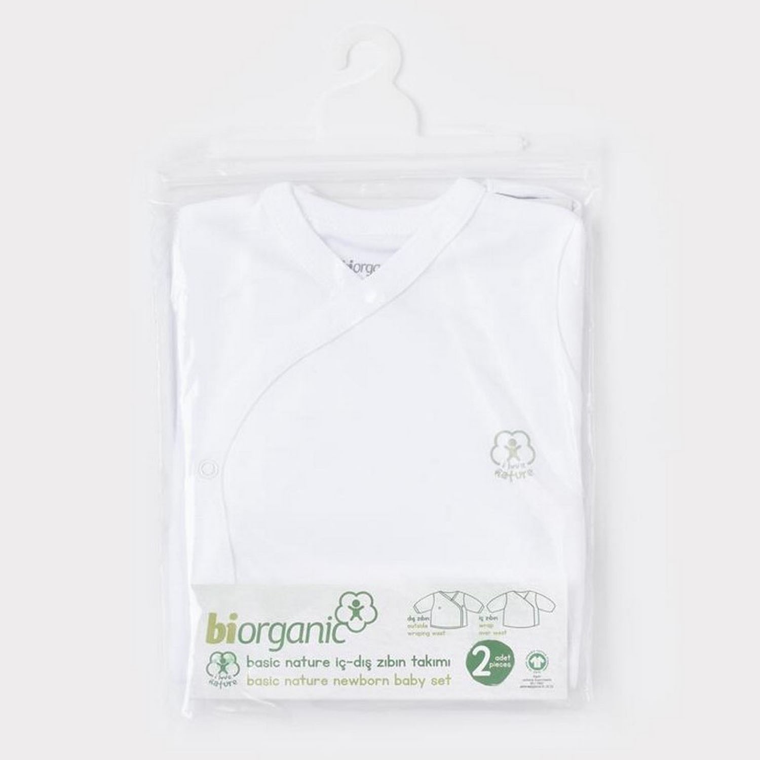 Biorganic Basic Nature İç Dış Bebek Zıbını 73275 Beyaz