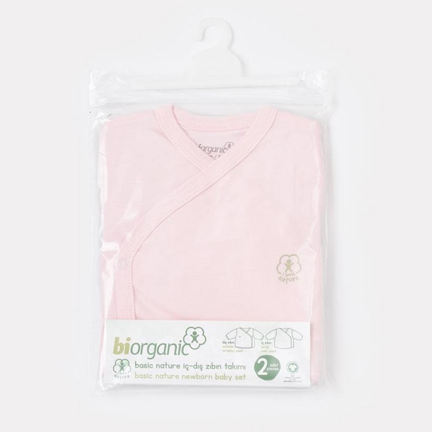 Biorganic Basic Nature İç Dış Bebek Zıbını 73275 Pembe
