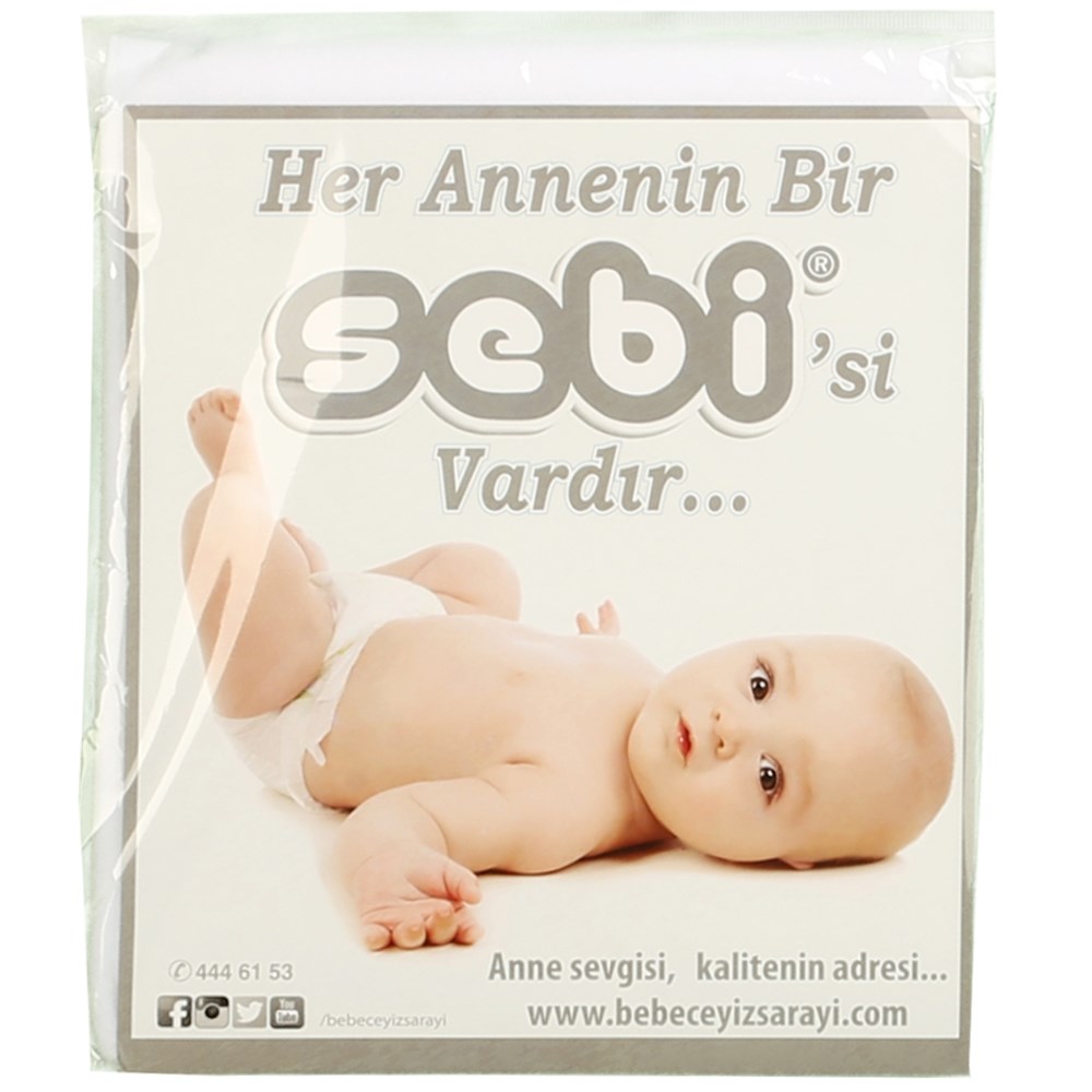 Sebi Bebe Yatak Koruyucu Alez 70x110 8434 Beyaz